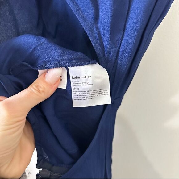 Reformation Mayer Jumpsuit in Danube Blue - Picture 2 of 8